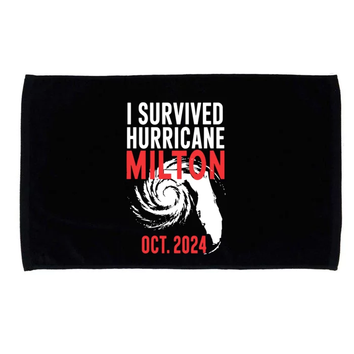 I Survived Hurricane Milton 2024 Microfiber Hand Towel