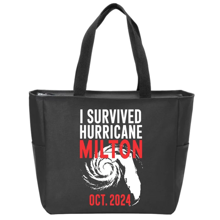 I Survived Hurricane Milton 2024 Zip Tote Bag