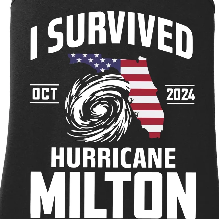 I Survived Hurricane Milton 2024 Ladies Essential Tank