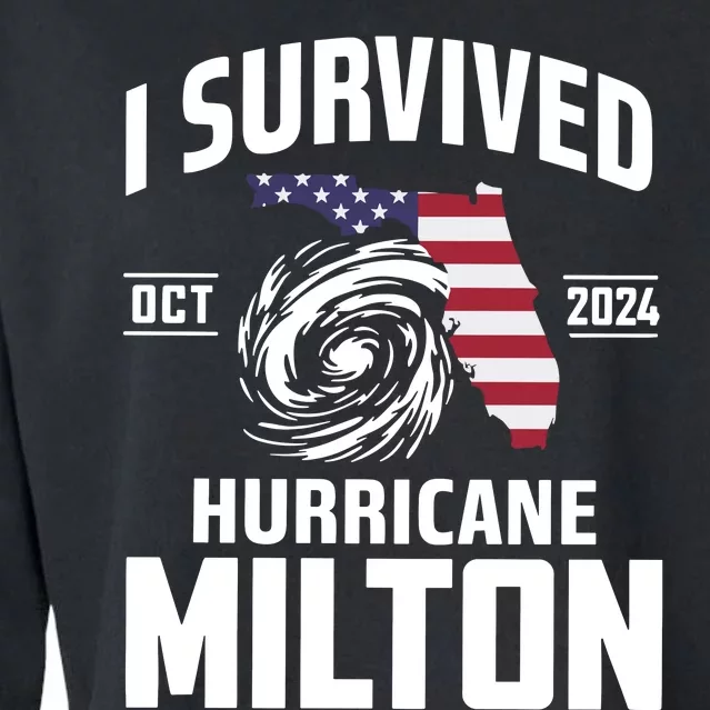 I Survived Hurricane Milton 2024 Cropped Pullover Crew