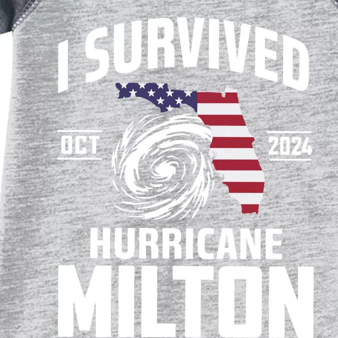 I Survived Hurricane Milton 2024 Infant Baby Jersey Bodysuit