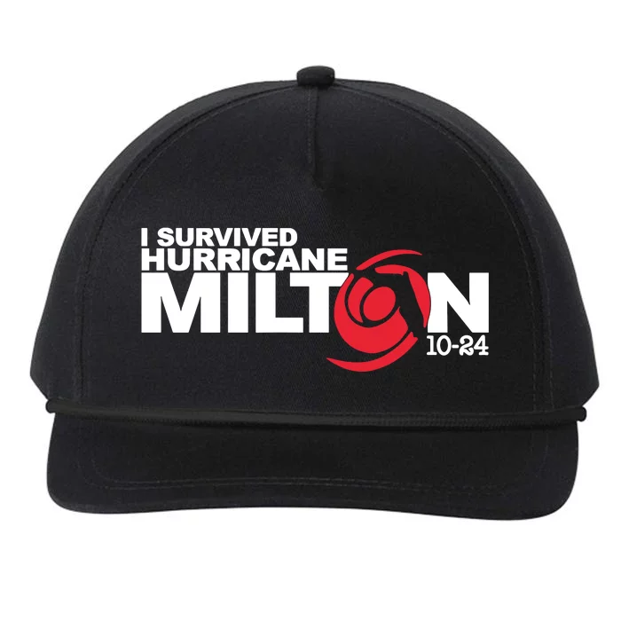 I Survived Hurricane Milton October 2024 Snapback Five-Panel Rope Hat