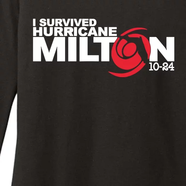 I Survived Hurricane Milton October 2024 Womens CVC Long Sleeve Shirt