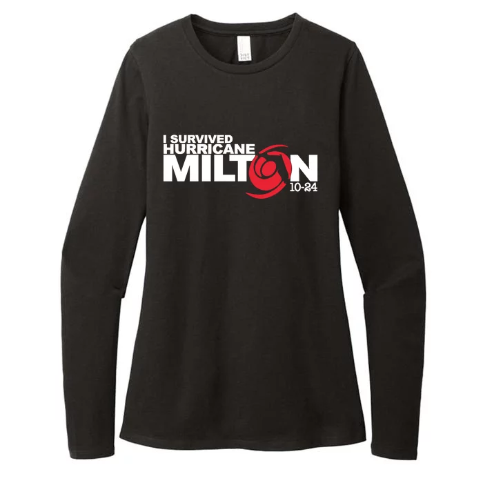 I Survived Hurricane Milton October 2024 Womens CVC Long Sleeve Shirt