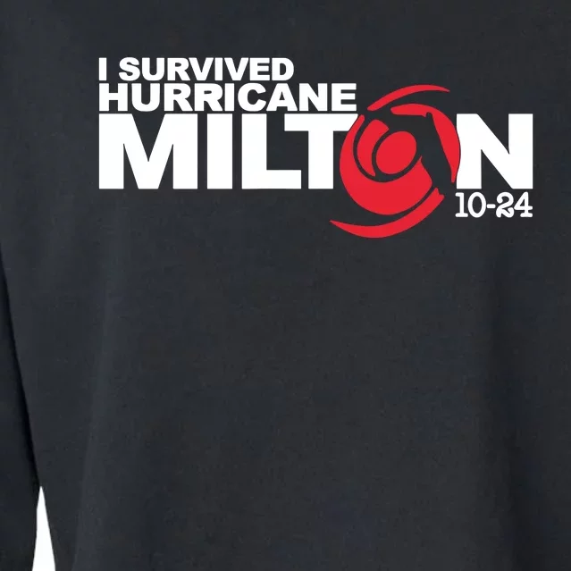 I Survived Hurricane Milton October 2024 Cropped Pullover Crew