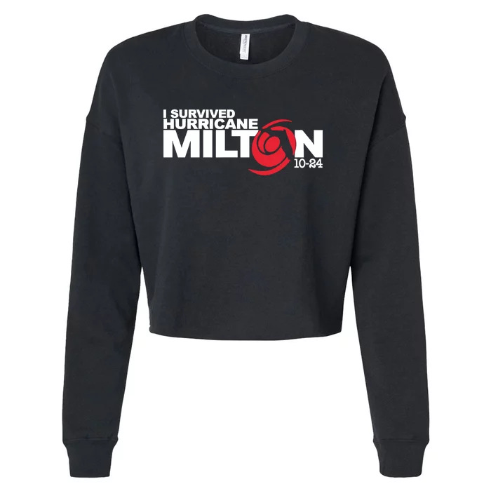 I Survived Hurricane Milton October 2024 Cropped Pullover Crew