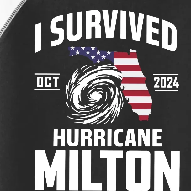 I Survived Hurricane Milton Toddler Fine Jersey T-Shirt