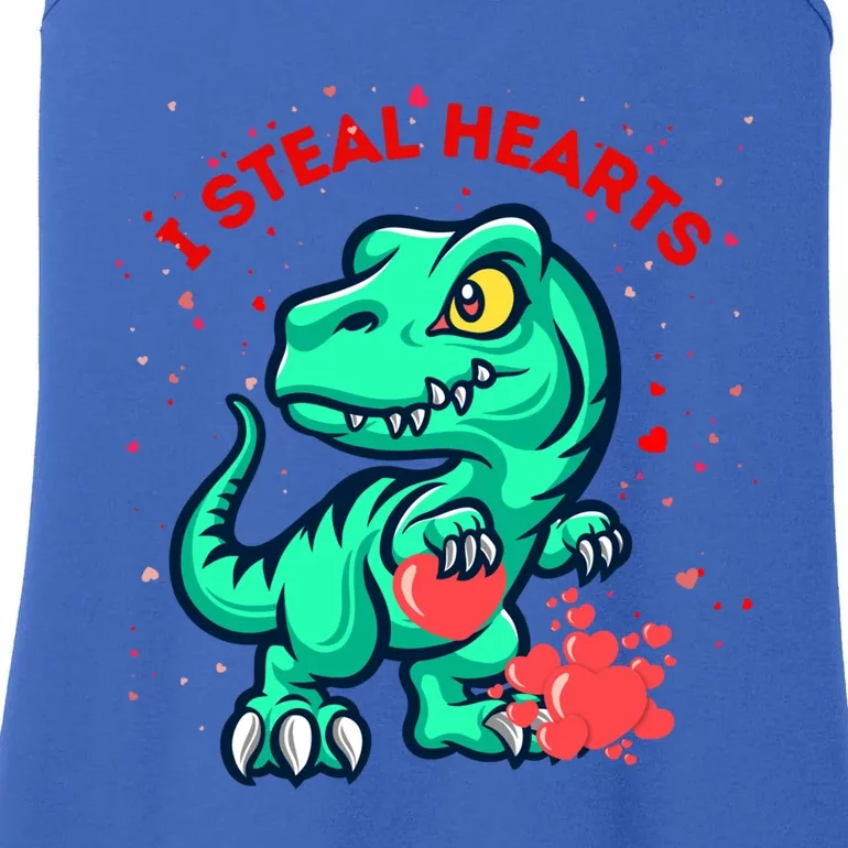 I Steal Hearts Gift Dino Dinosaur Valentines Day Gift Ladies Essential Tank