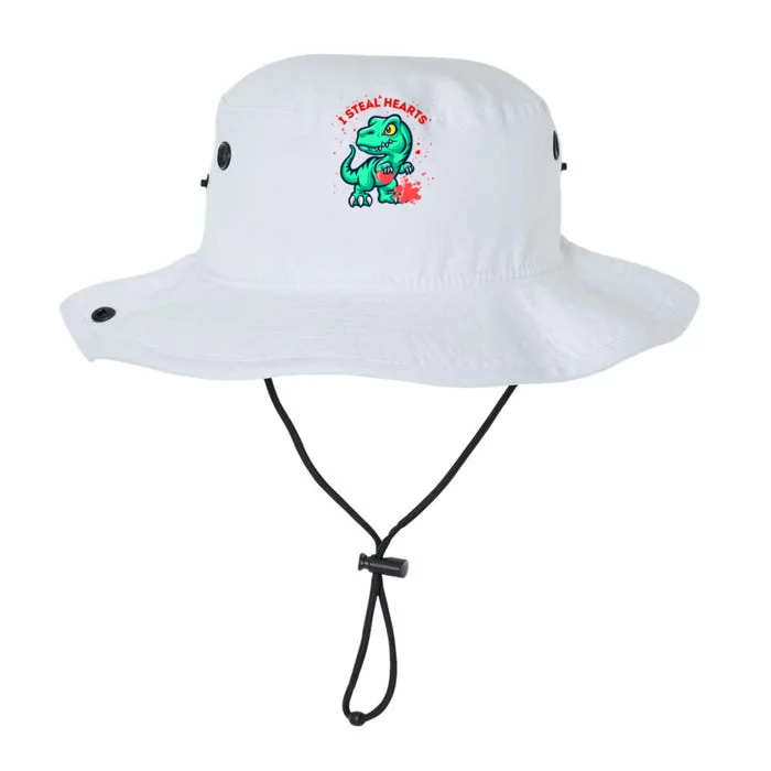 I Steal Hearts Gift Dino Dinosaur Valentines Day Gift Legacy Cool Fit Booney Bucket Hat