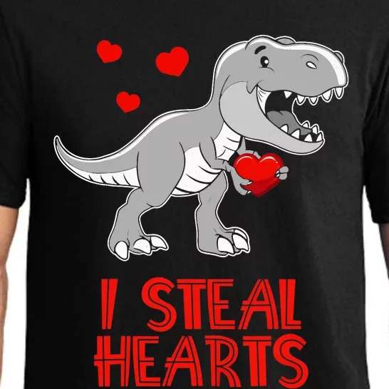 I Steal Hearts Dinosaur Valentines Day Pajama Set