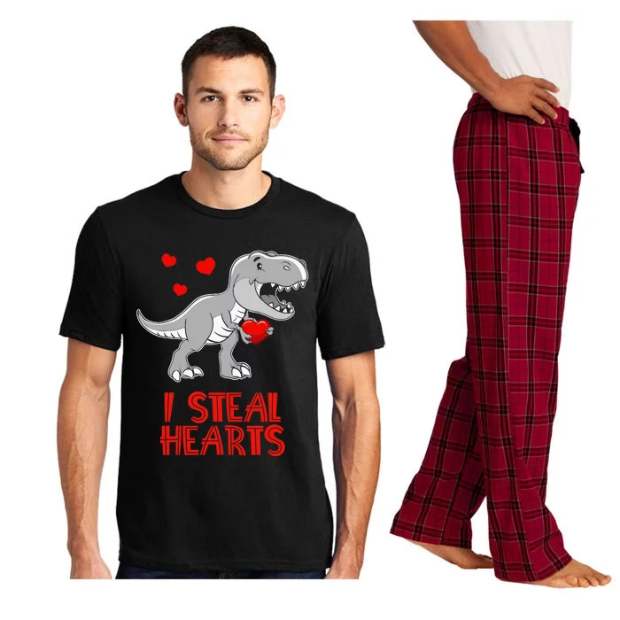 I Steal Hearts Dinosaur Valentines Day Pajama Set