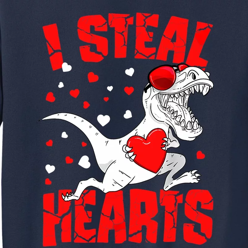 I Steal Hearts Trex Dino Baby Boy Valentines Day Gifts Sweatshirt