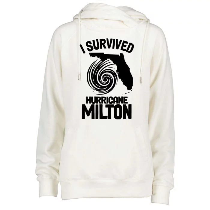 I Survived Hurricane Milton Florida Strong Womens Funnel Neck Pullover Hood