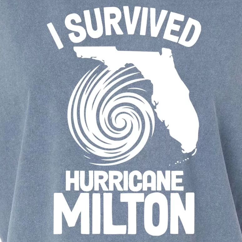 I Survived Hurricane Milton Florida Strong Garment-Dyed Women's Muscle Tee