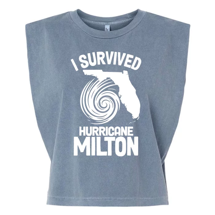 I Survived Hurricane Milton Florida Strong Garment-Dyed Women's Muscle Tee