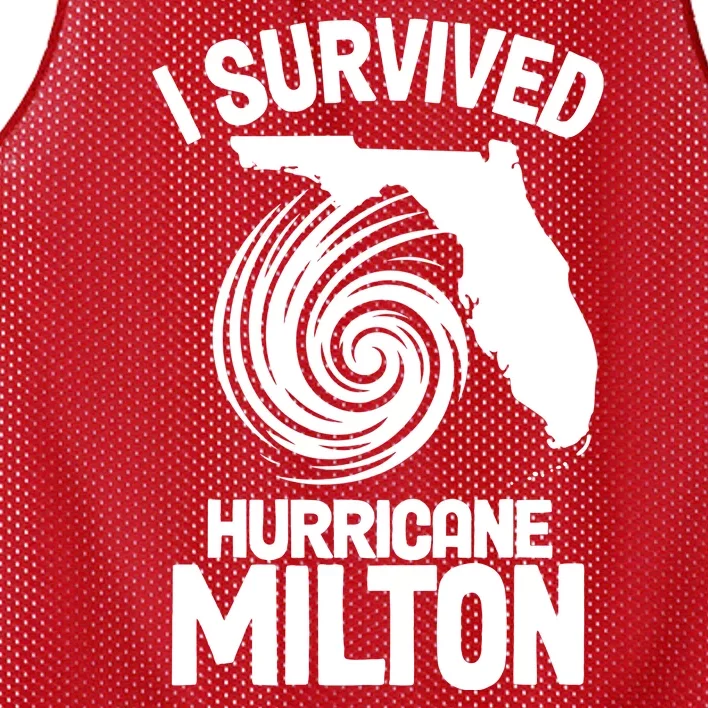 I Survived Hurricane Milton Florida Strong Mesh Reversible Basketball Jersey Tank