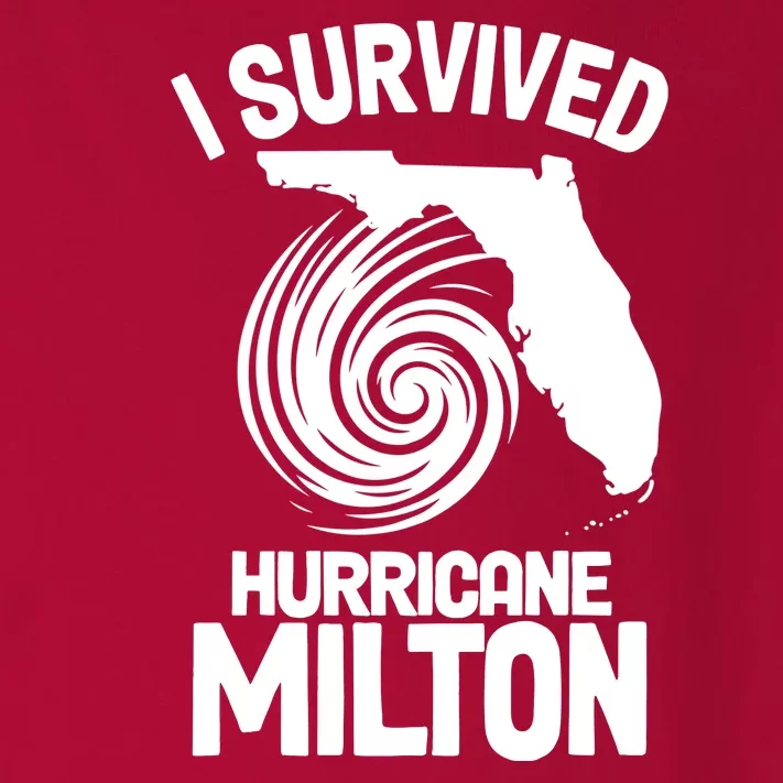 I Survived Hurricane Milton Florida Strong Toddler Long Sleeve Shirt