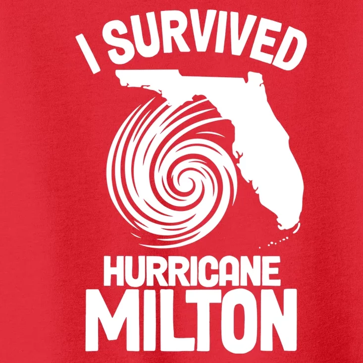 I Survived Hurricane Milton Florida Strong Toddler T-Shirt