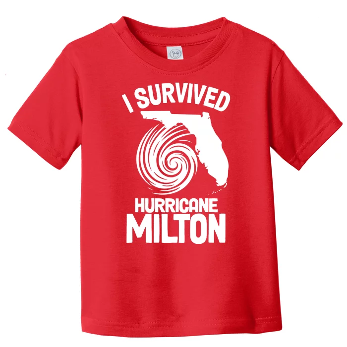 I Survived Hurricane Milton Florida Strong Toddler T-Shirt