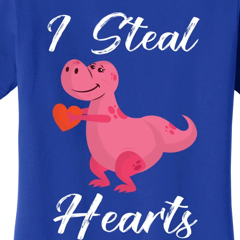 I Steal Hearts Funny Tmeaningful Giftrex Dinosaur Valentine's Day Gift Gift Women's T-Shirt