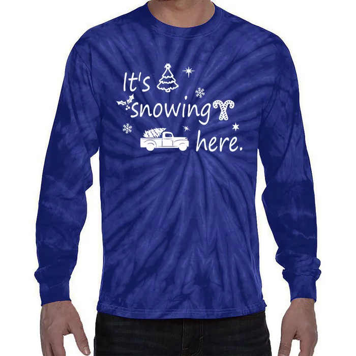 ItS Snowing Here. Tie-Dye Long Sleeve Shirt