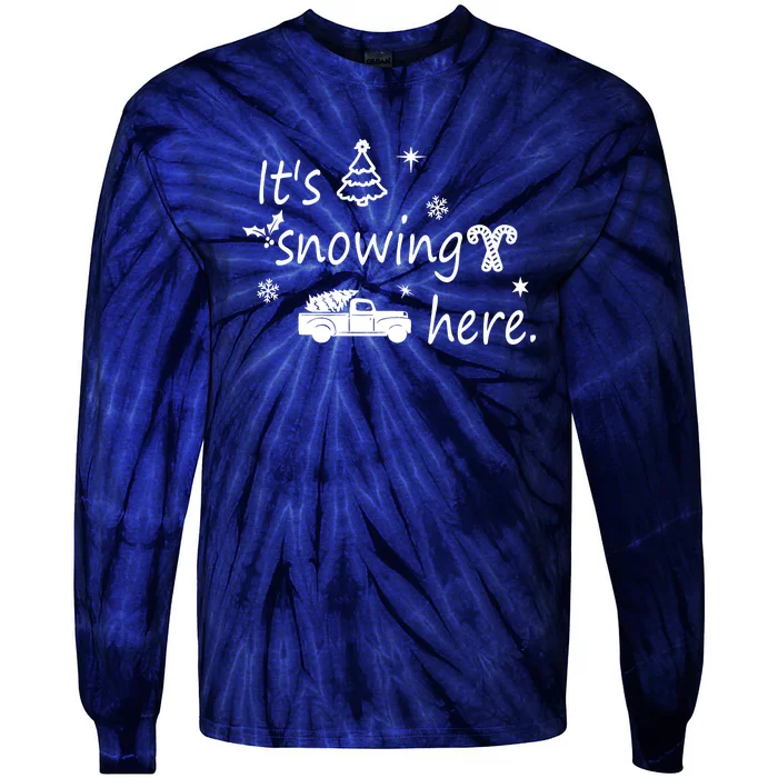 ItS Snowing Here. Tie-Dye Long Sleeve Shirt