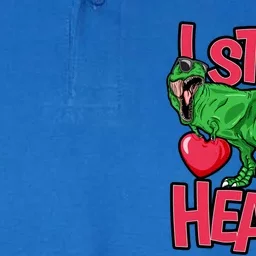 I Steal Hearts T Rex Dinosaur Funny Gift For Valentines Day Gift Softstyle Adult Sport Polo