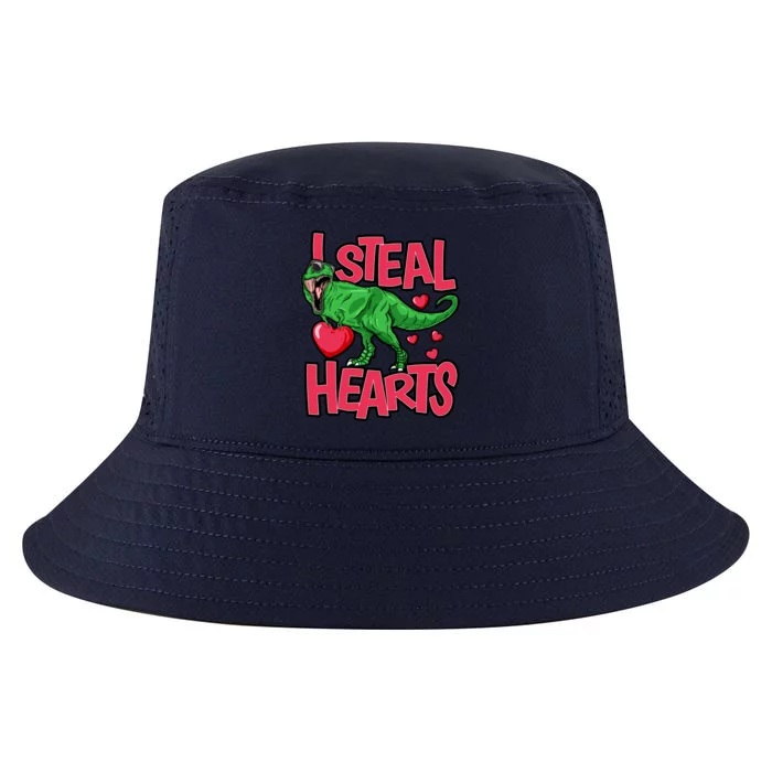 I Steal Hearts T Rex Dinosaur Funny Gift For Valentines Day Gift Cool Comfort Performance Bucket Hat