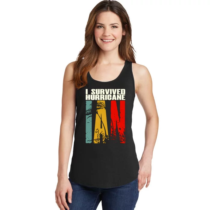 I Survived Hurricane Ian Florida Strong Ladies Essential Tank