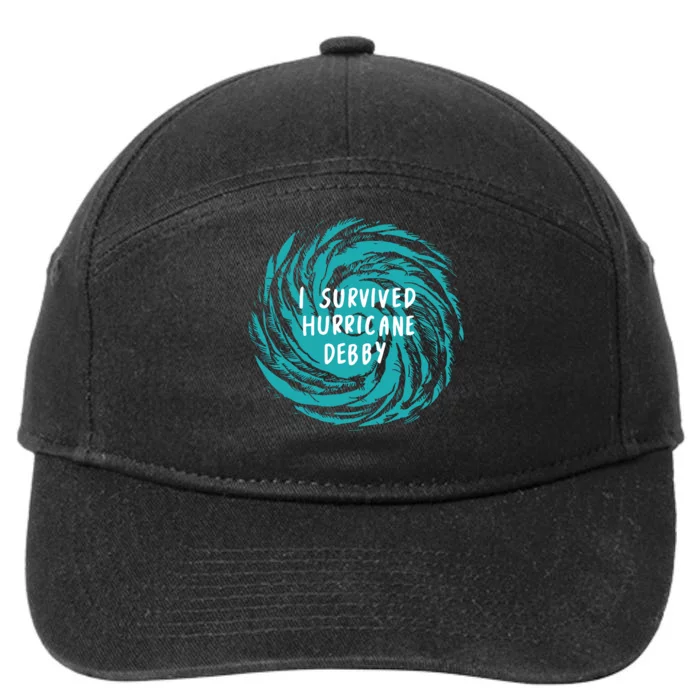 I Survived Hurricane Debby 2024 Florida 7-Panel Snapback Hat