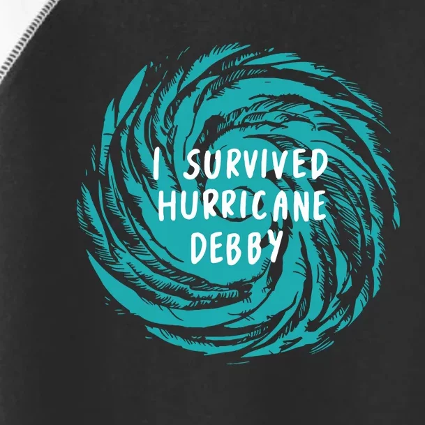 I Survived Hurricane Debby 2024 Florida Toddler Fine Jersey T-Shirt