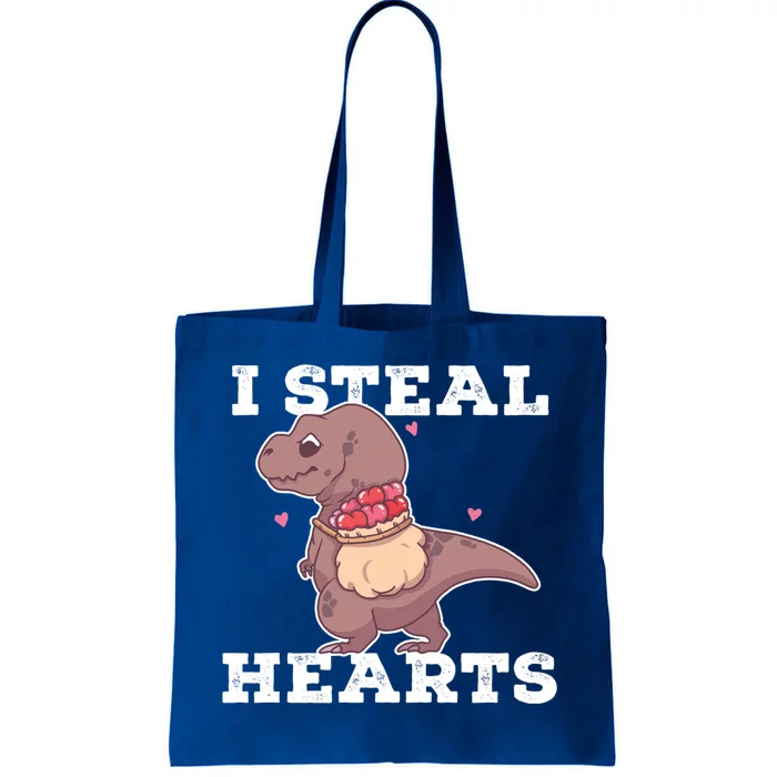 I Steal Hearts Valentine's Day Dinosaur Tgiftrex Gift Tote Bag