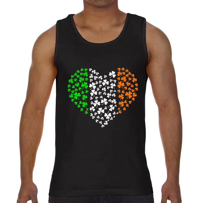 Irish Shamrocks Heart Toddler  St Patricks Day Comfort Colors® Tank Top