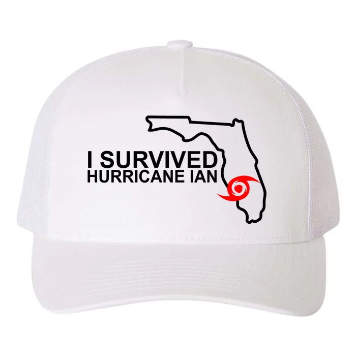 I Survived Hurricane Ian Florida Map Yupoong Adult 5-Panel Trucker Hat