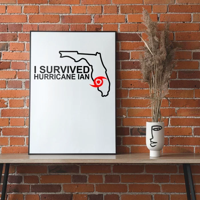 I Survived Hurricane Ian Florida Map Poster