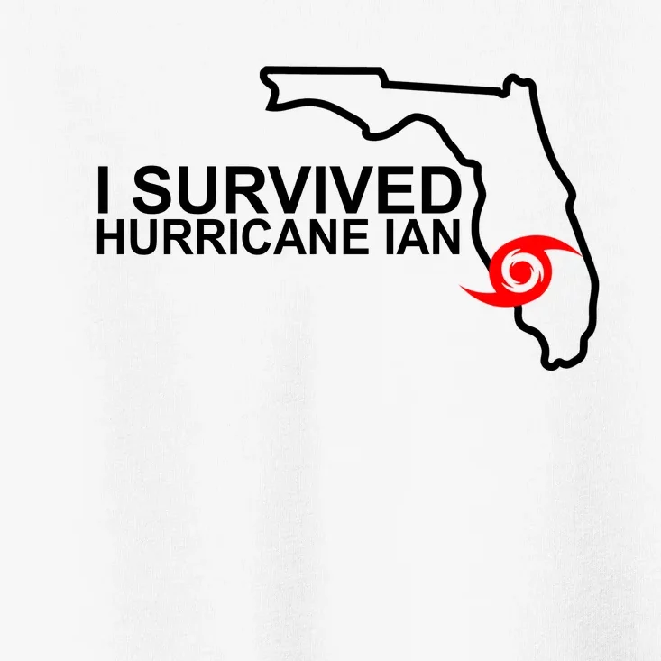 I Survived Hurricane Ian Florida Map Toddler T-Shirt