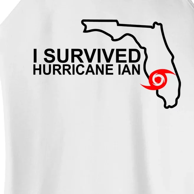 I Survived Hurricane Ian Florida Map Women’s Perfect Tri Rocker Tank