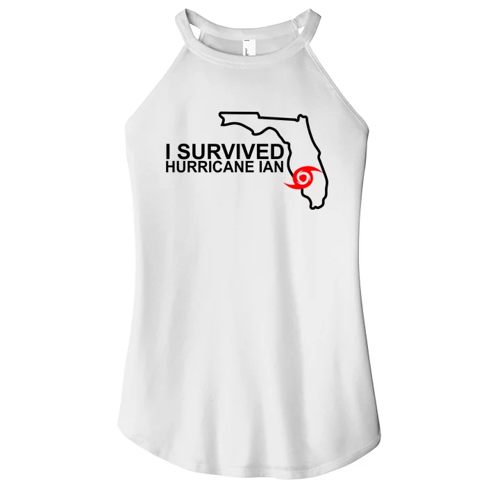 I Survived Hurricane Ian Florida Map Women’s Perfect Tri Rocker Tank