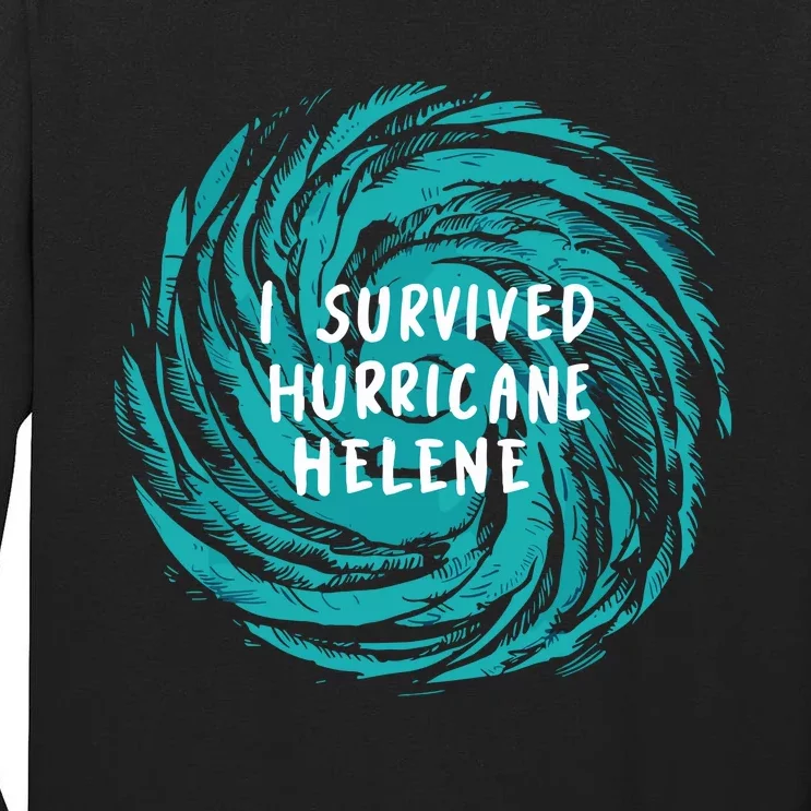 I Survived Hurricane Helene 2024 Florida Tall Long Sleeve T-Shirt