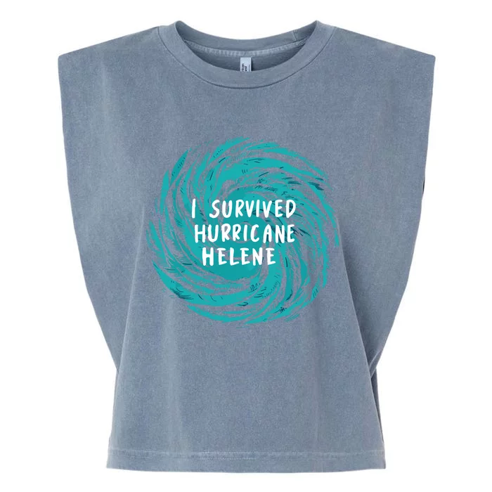 I Survived Hurricane Helene 2024 Florida Garment-Dyed Women's Muscle Tee