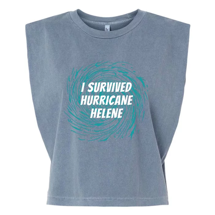 I Survived Hurricane Helene 2024 Florida Garment-Dyed Women's Muscle Tee