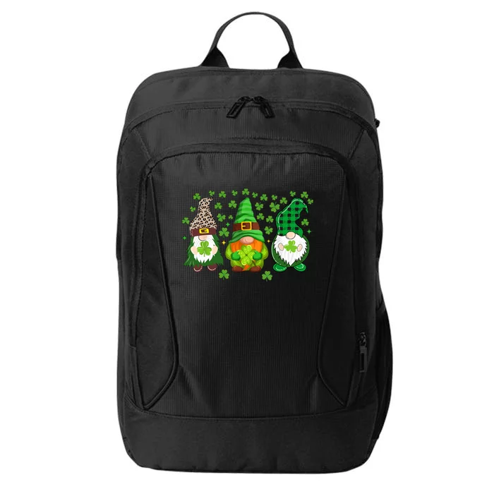 Irish Shamrock Happy St Patrick's Day Gnome Shamrock City Backpack