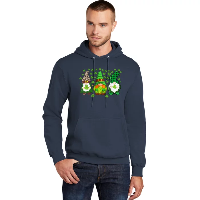 Irish Shamrock Happy St Patrick's Day Gnome Shamrock Hoodie