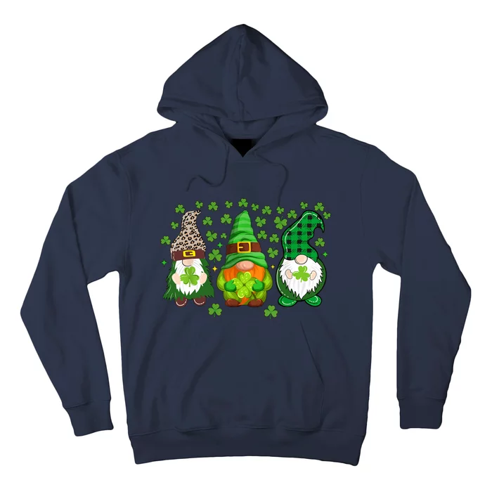 Irish Shamrock Happy St Patrick's Day Gnome Shamrock Hoodie