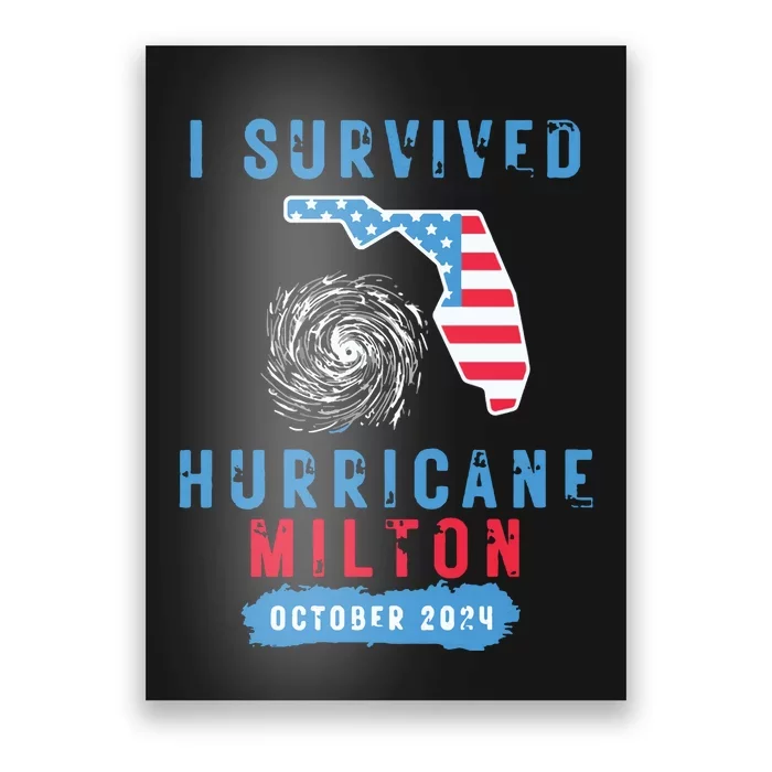 I Survived Hurricane Milton October 2024 Hurricane Milton Survior Poster