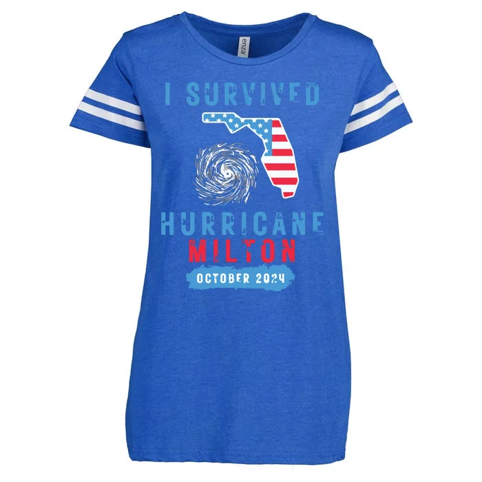 I Survived Hurricane Milton October 2024 Hurricane Milton Survior Enza Ladies Jersey Football T-Shirt