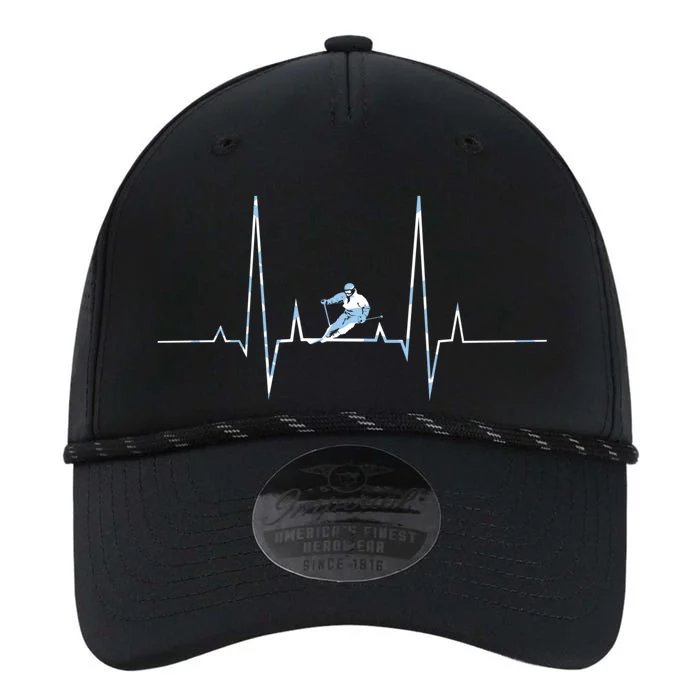 Ice Skiing Heartbeat Winter Skier Snow Shredding Slopes Great Gift Performance The Dyno Cap