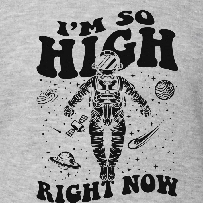 I'm So High Right Now Astronautical Spacecraft Astronaut Toddler Sweatshirt