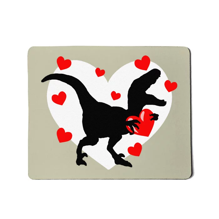 I Steal Hearts Loveasaurus Trex Dinosaur Fans Mousepad