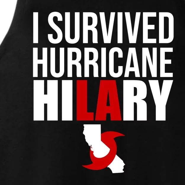 I Survived Hurricane Hilary California LA Ladies Tri-Blend Wicking Tank